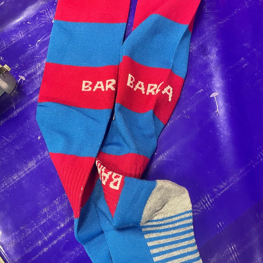 Barca home team socks adult one size blue